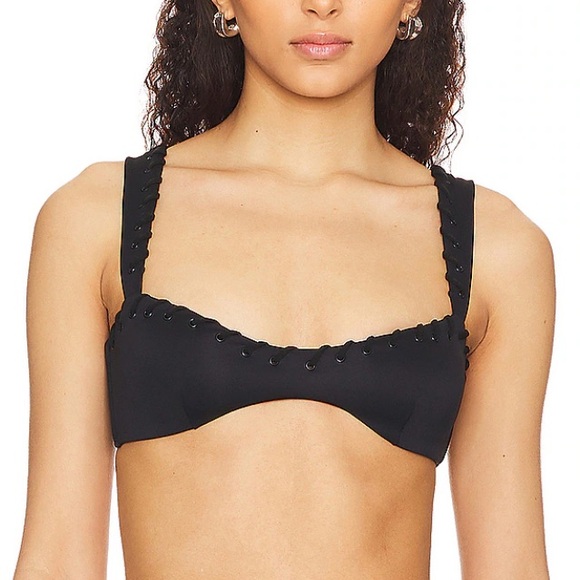 GOOD AMERICAN Whip Stitch Bikini Top size 2XL